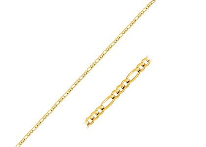 Gold Plated 3 mm Mens Curb Chain